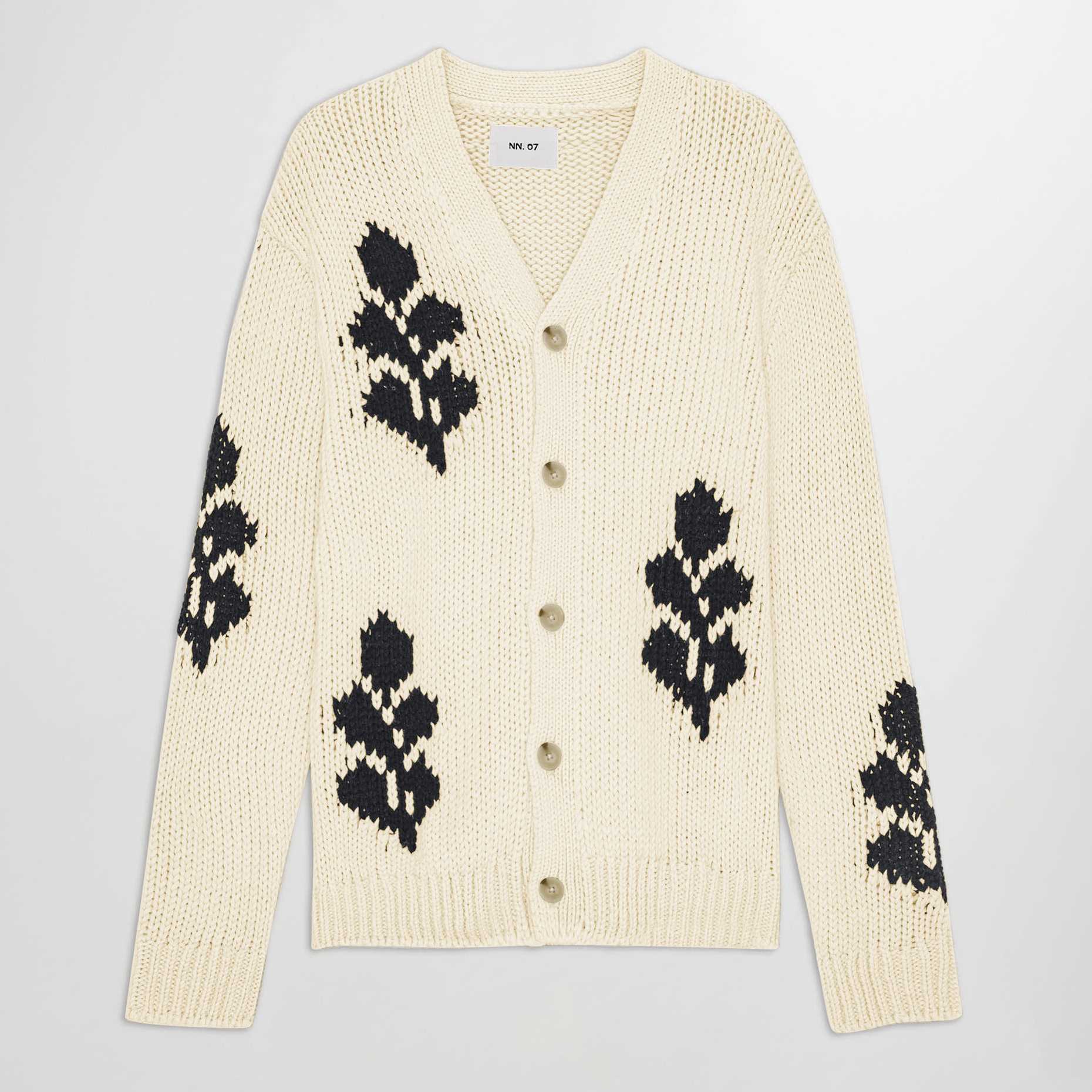Ecru Flower Cardigan