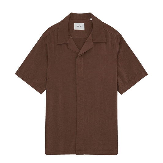 Hank Tencel SS Shirt Coffee