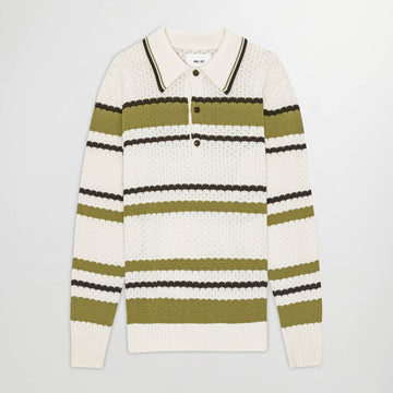 Alfie Knitted Cotton Polo Ivor