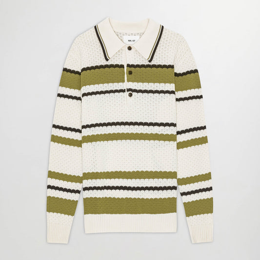 Alfie Knitted Cotton Polo Ivor