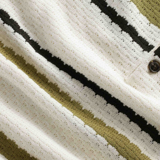 Alfie Knitted Cotton Polo Ivor