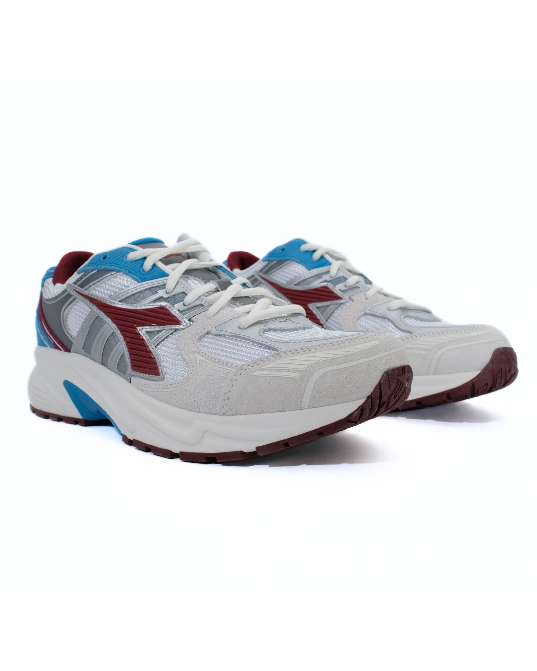 Mythos Star Mesh Pigskin Leather Sneaker White Carbernet Blue Moon