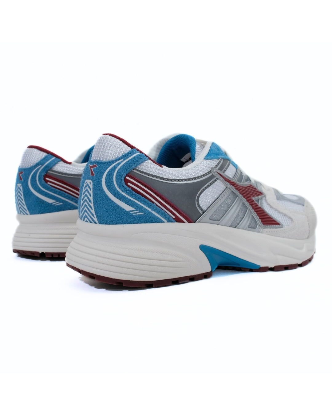 Mythos Star Mesh Pigskin Leather Sneaker White Carbernet Blue Moon