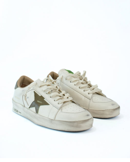 Stardan Leather printerd Star White / Green