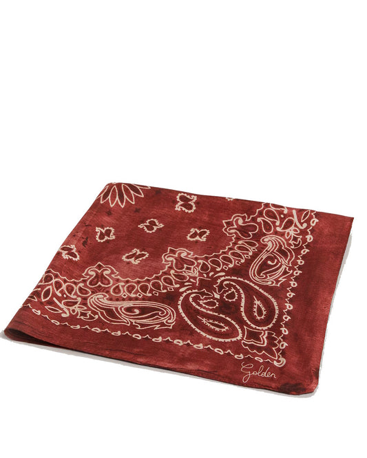 Golden Foulard Paisley print silk Anthracite