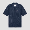 Knitted Cotton Polo Navy