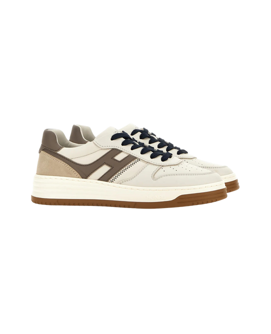 White Taupe H630 Allacciato Sneaker