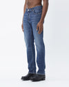 Stone Dark Blue Archer Relaxed Slim Fit Denim