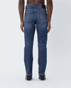 Stone Dark Blue Archer Relaxed Slim Fit Denim