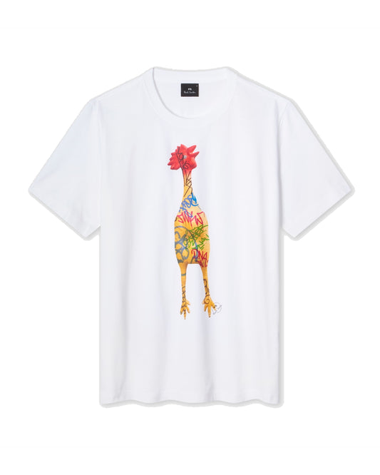 T-shirt Chicken White