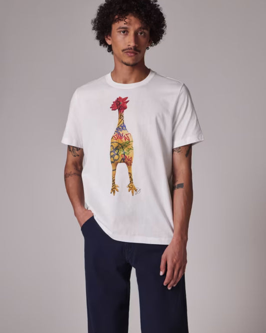 T-shirt Chicken White