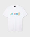 Reg Fit T-shirt Stickers White