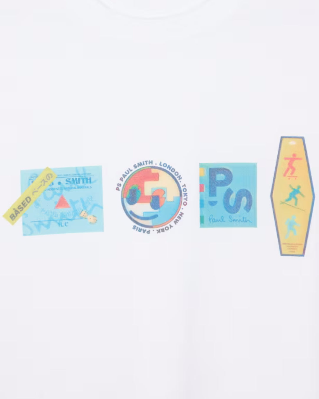 Reg Fit T-shirt Stickers White