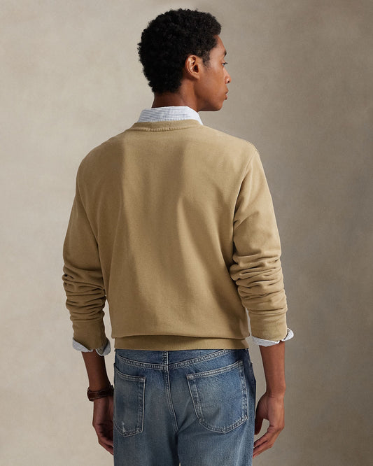 RL Khaki Loopback Terry Sweate