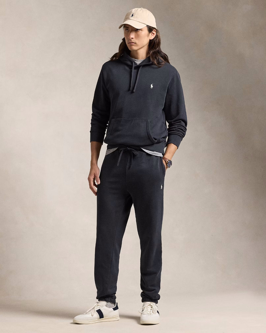 Loopback Terry Hoodie Polo Bla