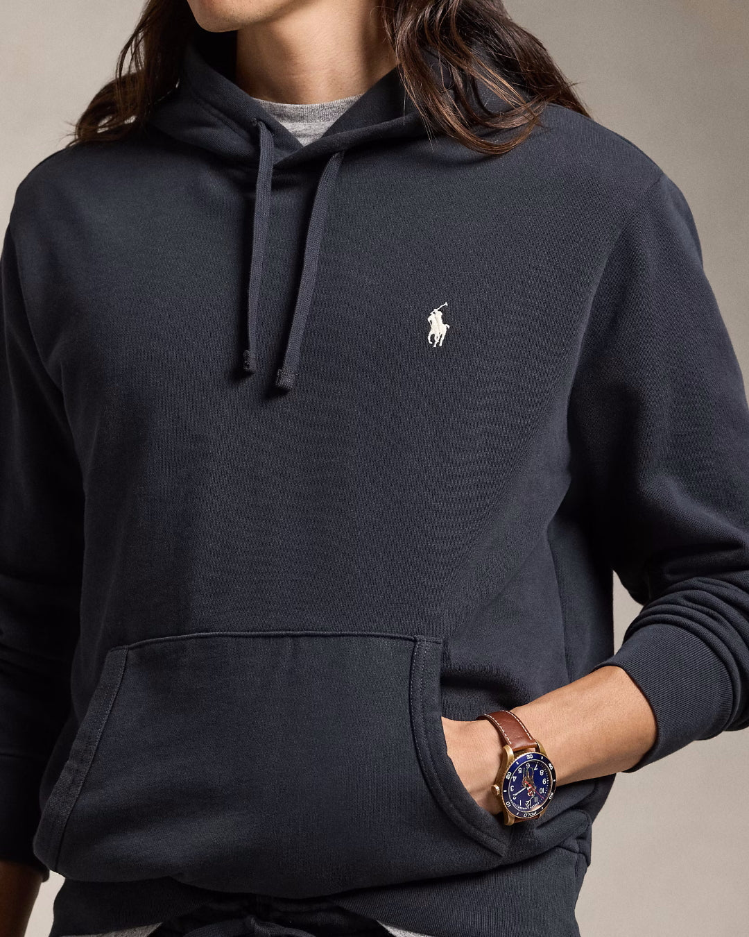 Loopback Terry Hoodie Polo Bla