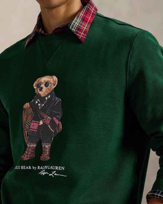 Moss Agate Holiday Bear Fleece