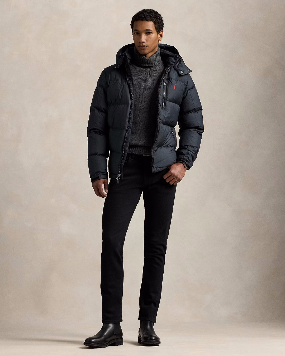 Polo Black Insulated Bomber