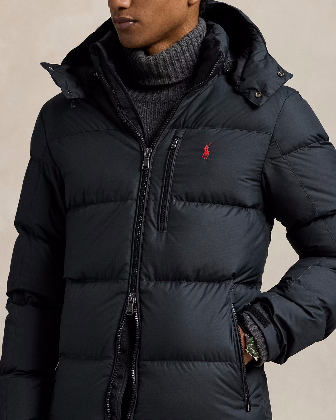 Polo Black Insulated Bomber
