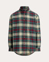 Cream Red Multi Sport Shirt