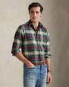 Cream Red Multi Sport Shirt