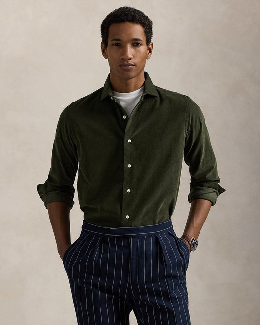 Estate Olive Corduroy Shirt