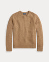 Camel Marl Wool Pullover