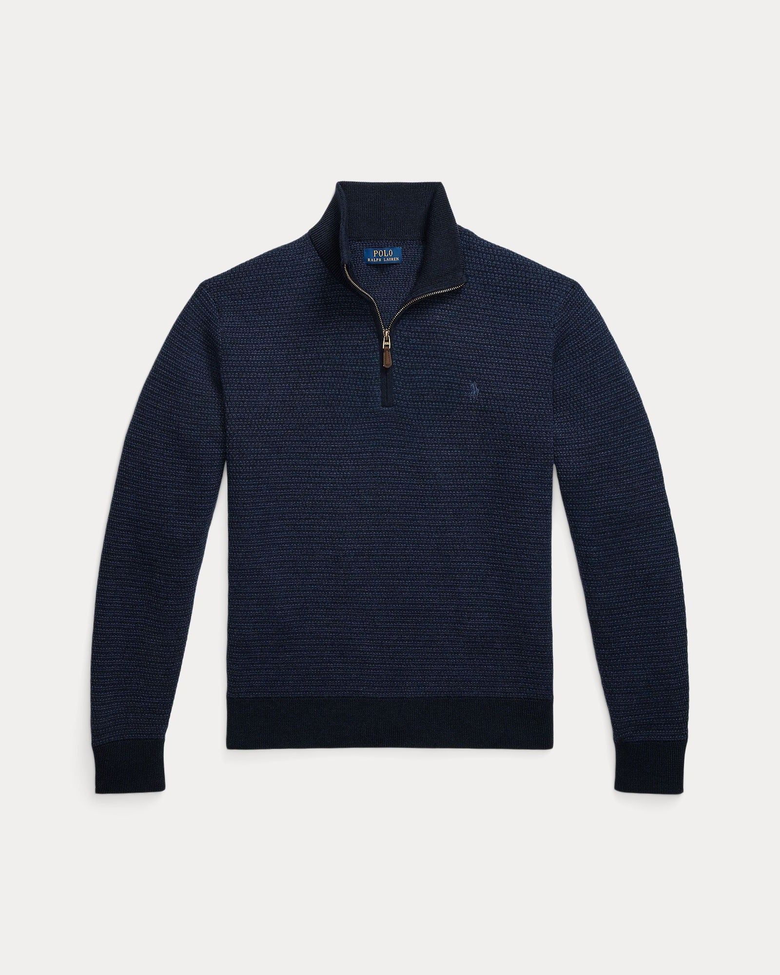 Navy Combo Merino Wool Pullove
