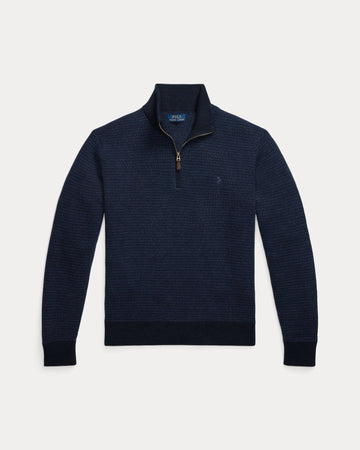 Navy Combo Merino Wool Pullove