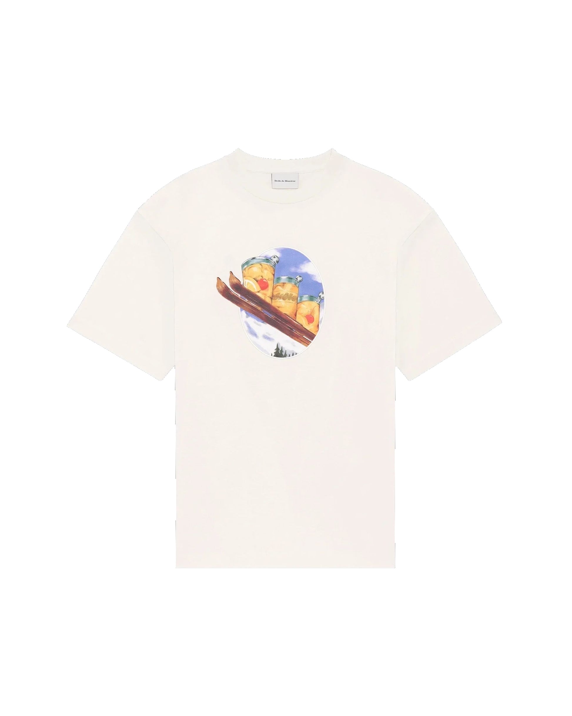 Off White Ski Cotton T-shirt