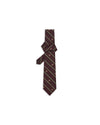 Wine Red Striped Monogramme Ti