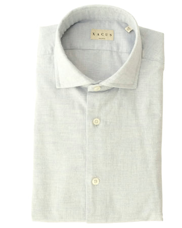 Grey Blue Flanella Tinto Filo