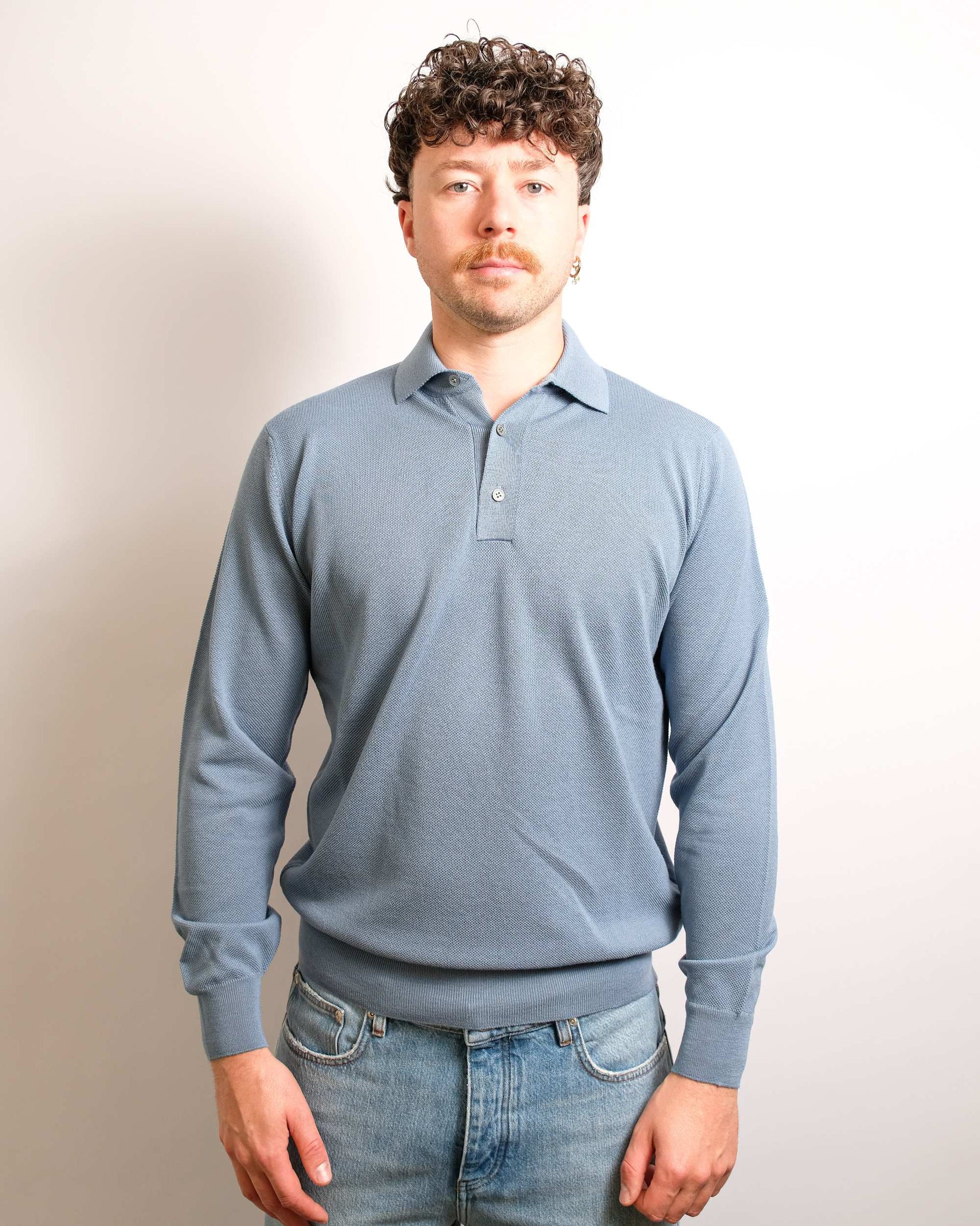 Polo R.Merino Ceruleo