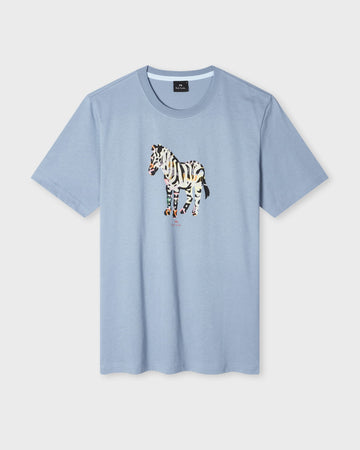 Light Blue Reg Fit Zebra Large