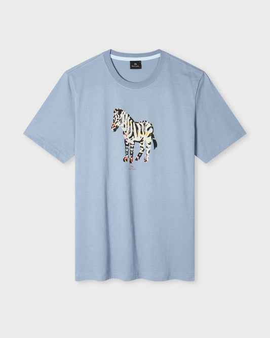 Light Blue Reg Fit Zebra Large