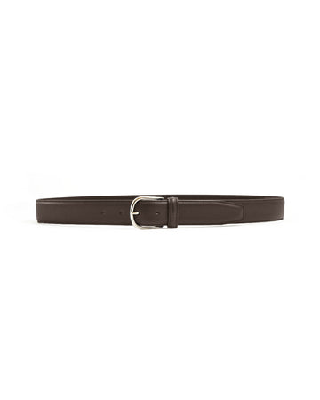 Dark Brown Nappa Leather Belt