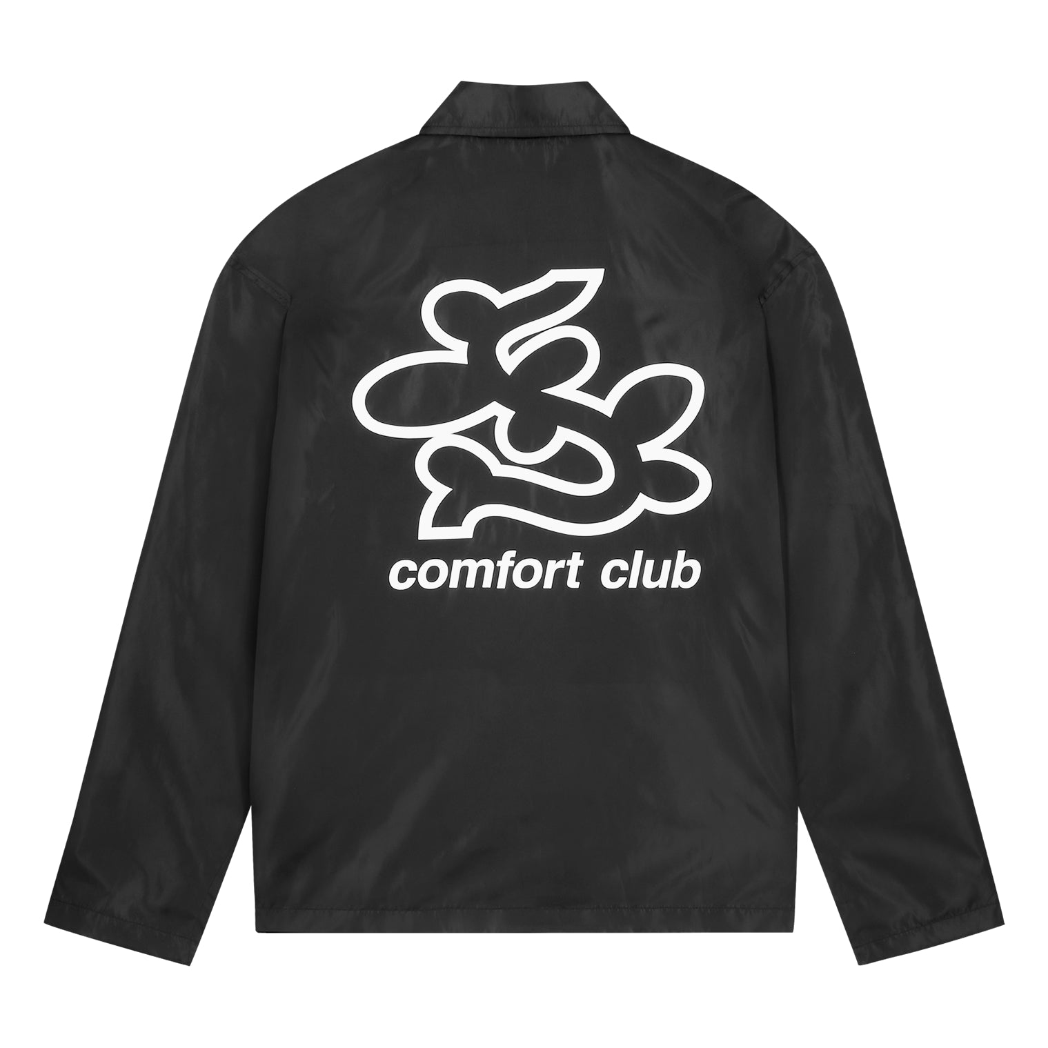 Nylon Coach Jacket Black