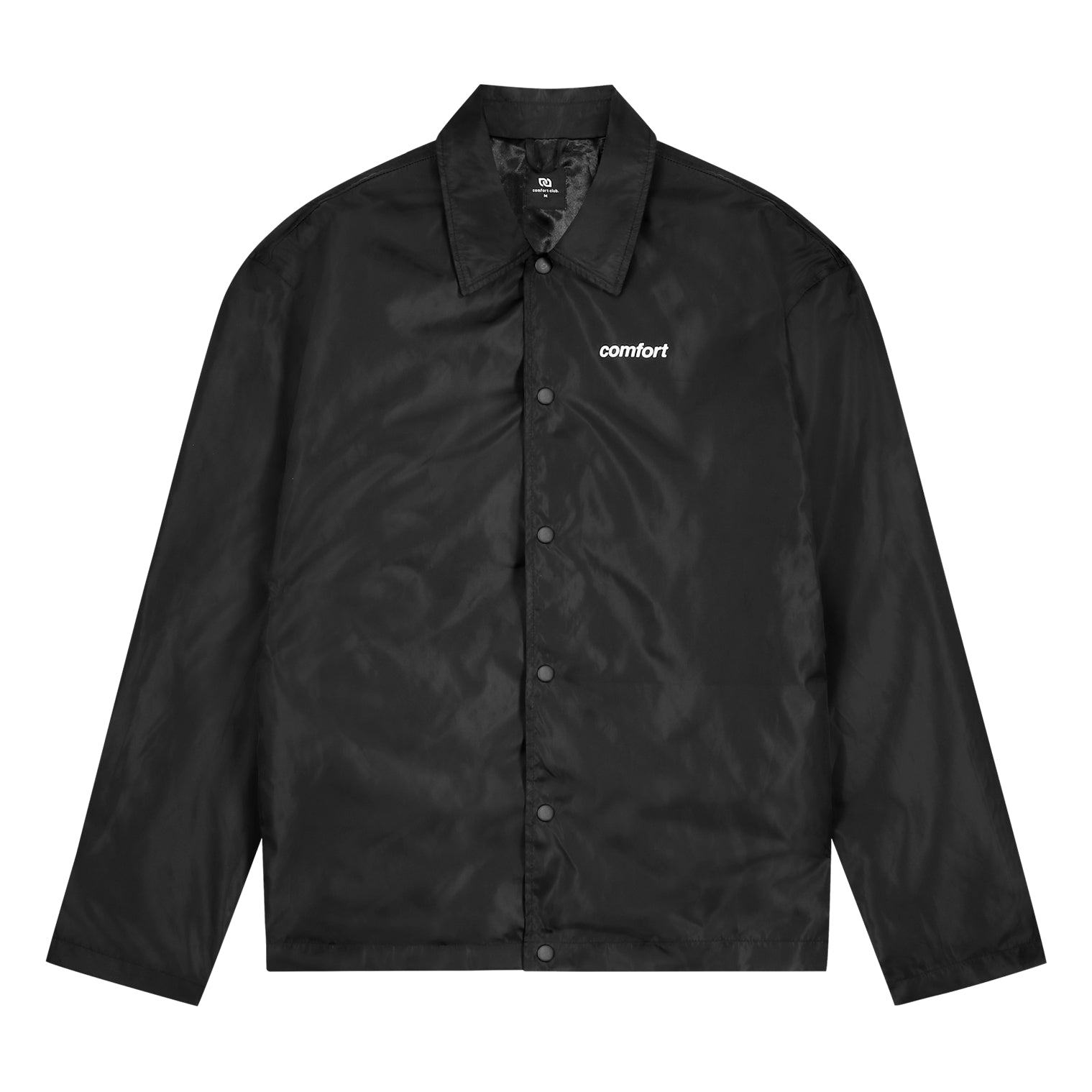 Nylon Coach Jacket Black