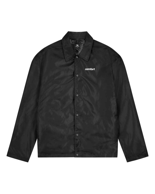 Black Nylon Coach Jacket