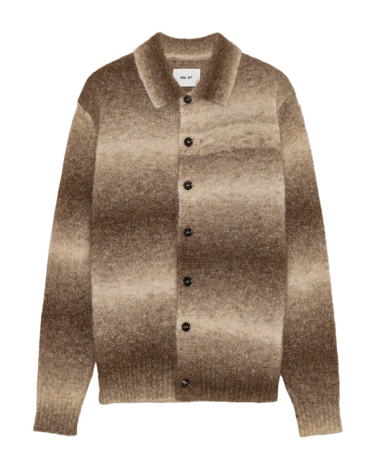 Alfie Wool Knit Polo Cardigan