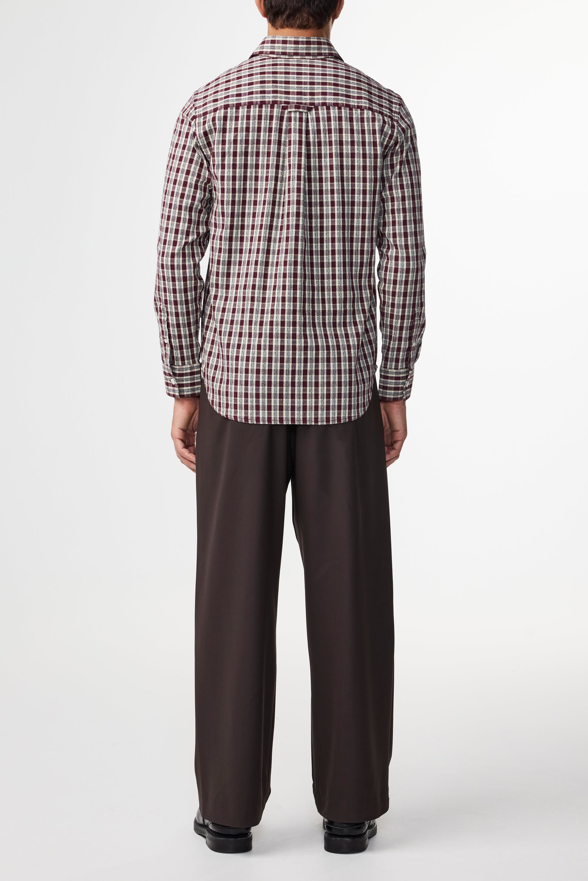 Colby Flannel Shirt Wine Check