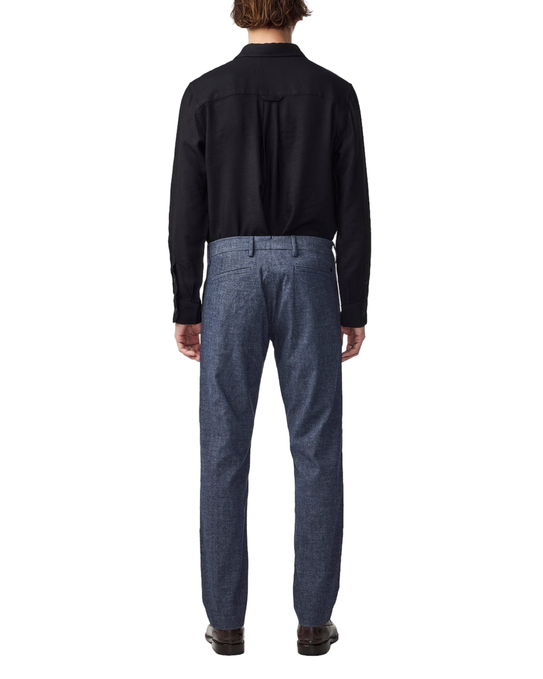 Navy Blue Melange Theo Tailore