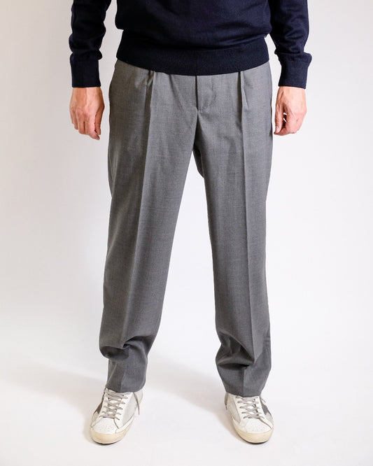 Grey Loose Fit Dressed Trouser