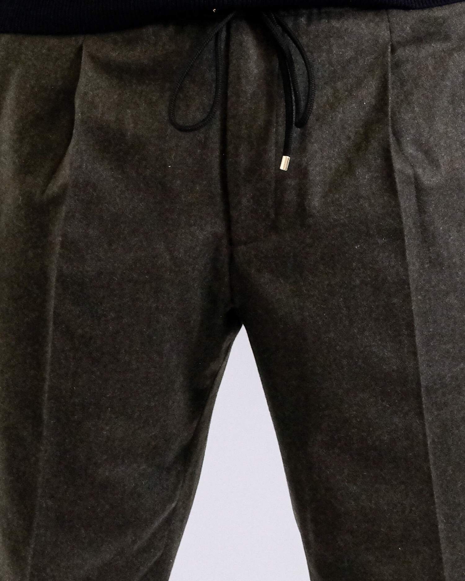 Dark Green Drawstring Dressed
