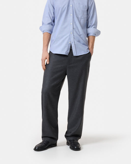 Grey Melange Fairport Relaxed Trousers
