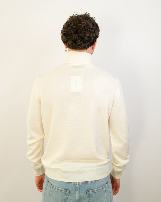 Ecru Washable Merinos Turtlene