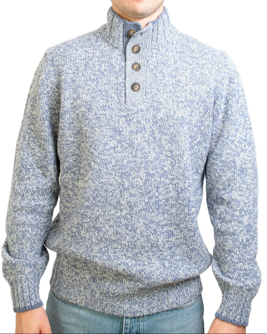 Light Blue Grey Melee Half But