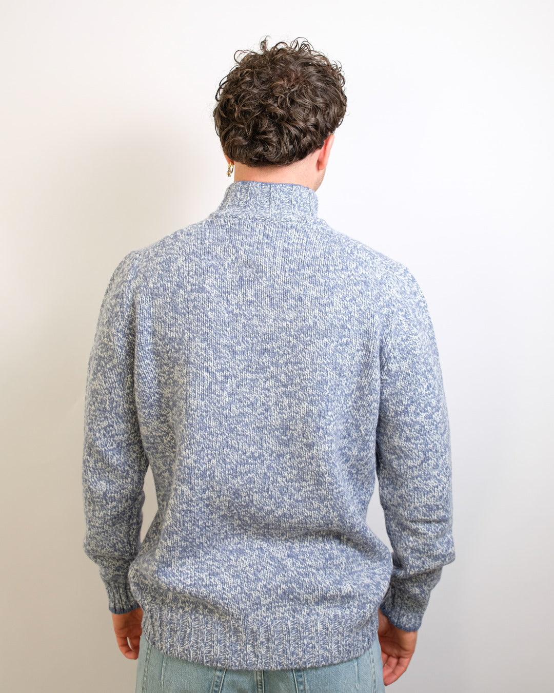 Light Blue Grey Melee Half But