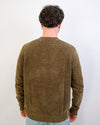 Light Green Velvet Round Neck