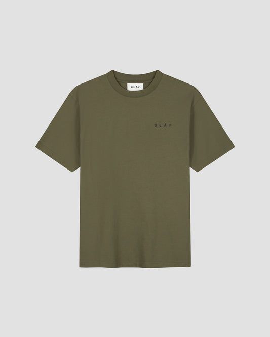 Olive Lined Face Tee